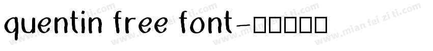 quentin free font字体转换